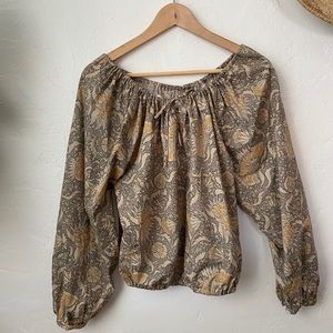 Christy Dawn Blouse in Silk Paisley